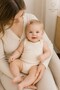 Baby Girl Strappy Cotton Snap-On Bodysuit