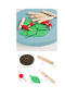 Children Montessori Wooden Toys Assembled Tree Wood Green Leaves Building Chopping Block Early Educational Toy Simulation Insertin Leaf Game Hand Eye Coordination Training (Green) - 5