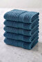 6-Pack Mert Hand Towels 50X80 cm - Blue 100% Cotton