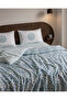 Alard Single 100% Cotton Ranforce Printed Sheet and Duvet Cover Set - Mint Green - 4