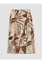 Trendlucky Patterned Skirt with Tie Waist - 5