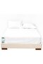 ® 3 Piece Fitted Sheet Set 180x200cm with 2 Pillow Cover King Size Bed Sheet (White)