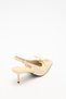 Heels 2512 - Light Yellow Women's Heels with Pointed Toe Lacing Detail - 4
