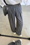 Wide Fit Pants with Elastic Waistband - 4