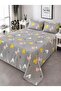 Queen Size Double Bedsheet Set 220x220cm Heart Printed Design with 2 Pillow Covers