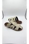 Women's Suede Belt Detailed Gold Buckle Flat Sole Closed Front Summer Comfortable Women's Slippers - 8