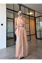 Orange Patterned Tie-Up Crop Skirt Set - 30447 - 5
