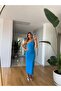 Giona Single Strap Midi Dress - Blue - 3