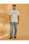 Men White Basic Graphic T-Shirt - 2