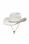 Unisex Adjustable Drawstring Soft Textured Cowboy Hat - 6