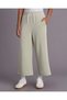 Senior Girls Green Scuba Wideleg Pants