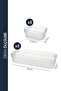 Dark 8 Pieces (4XS) (4XL) 2 Sizes Drawer Multi-Purpose Organizer - Jewelry Makeup Organizer Closet Organizer - 7