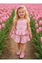 Baby Girl Tulip Muslin Ruffle Set Pink