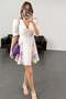 Ecru Flora Linen Dress - 5