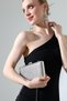 Gray Stone Sparkling Women's Evening Dress Bag Stylish Evening Event Model - 2