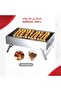 Portable Foldable Mangal Charcoal BBQ Grill 30x50cm Outdoor Barbecue Cooking Rack - 2