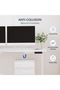 Electric Height Adjustable L-Shaped Standing Desk 63 x 55 Inch Reversible Corner with Memory Presets and Anti-Collision System Ergonomic Sit Stand Workstation for Home and Office - White - 8