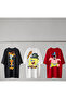 Sponge Bob Patterned Set of 3 Unisex Special Design Premium Cotton T-Shirts