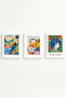 White Wooden Framed Henri Matisse Painting Set Huhu536 - Triple Painting Set White Frame