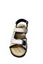 Men's Flat Sole Orthopedic Massage Genuine Leather Double Strap Sandals - 6