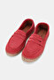Women's Pomegranate Flower Suede Genuine Leather Flat Sole Espadrilles, Size 36-41 - 2