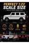 1:22 RC Mercedes-Benz Style SUV Alloy Car with Spray Mist, LED Lights, Opening Doors Hood & Trunk, 2.4GHz Remote Control Rechargeable Luxury Diecast Model Toy Car for Kids Boys Girls 3+ - 7