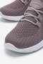 Side Striped Knitwear Children's Sports Shoes Lila White - 4
