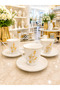 Esterhomedecor 6-Person Coffee Cup Set with Pearls - 2