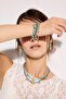 Berrin Özkan X Defacto 4-Piece Blue Beaded Bracelet H4016Axns