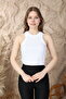 Women's Compact Combed Cotton Camisole Ribbed Tank Top Crop 95% Cotton 5% Elastane