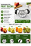 Apple Slicer Corer, Large Size 8-Blade Heavy Duty Apple Cutter with Base, Upgraded Cut Apples All the Way Through, Stainless Steel Ultra-Sharp Blade, Fruit & Vegetable Divider, Wedger - 4