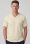 Men's Vision V-Neck Premium Quality Dense Textured Cotton T-Shirt Yellow M102-R0220-03