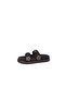 Pienn 124 Women's Brown Buckle Slippers - 3