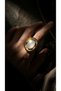 Bronze Women Ring Authentic Copper Jewelry White Crystal Stone Oval Wave Adjustable Vintage - 3