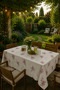 Modern Colorful Floral Patterned Wipeable Tablecloth Stain-Resistant Stylish Design for Garden Balcony - 2