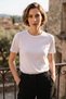 Women's Cotton Flexible Lycra Basic Crew Neck Short Sleeve Comfortable Fit Daily Sports T-Shirt T-Shirt