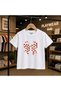 Braided Ribbon Heart Printed 100% Kids Unisex T-Shirt 5 6 -7 8-9 10 -11 12 Years Old