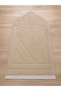 1 cm Sponge Orthopedic Luxury Velvet Prayer Mat Knee Pain Relief Prayer Mat with Cotton Base 70X120Cm White Beige Black - 3