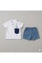 Energy of Summer 2-Piece Baby Boy Denim Set - 100% Cotton - 2