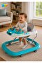 Baby Walker Turquoise with Activity Tray, Removable Canopy & Wheels for 6-18 Months - 5