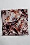 Women's Mink Bitter Brown Floral Patterned Organic Soft Cotton Shawl - 2