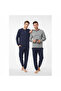 Men's Cotton Bundle and Dowry Set 2-Piece Pajama Set (Al007 V1, Al003 V2) Bb2477 - 4