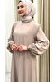 100% Cotton Viscose Tesettür Star Dress - 3