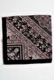 Women's Black Dusty Rose Ethnic Pattern Organic Cotton Soft Scarf - 2
