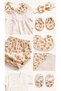 10-Piece Moon Flower Embroidered Muslin Newborn Girl Baby Hospital Release Set/100% Cotton Muslin Baby Girl Zibin Set - 3