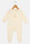 Toddlers Girl Graphic Print Long Sleeve Rompers With Padded Hanger, Yellow - 2