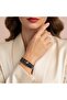Purple Hologram Stone Gold Detailed Wrap-Around Adjustable Bracelet