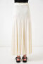 Women's Knitted Ecru Skirt - 7