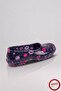 Women's Non-Slip Sole Lightweight Rubber Lilac Flower Patterned Village Garden Shoes - 4