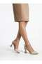 Ten Saten Karnı Slit Heel Height 8.0 - 3